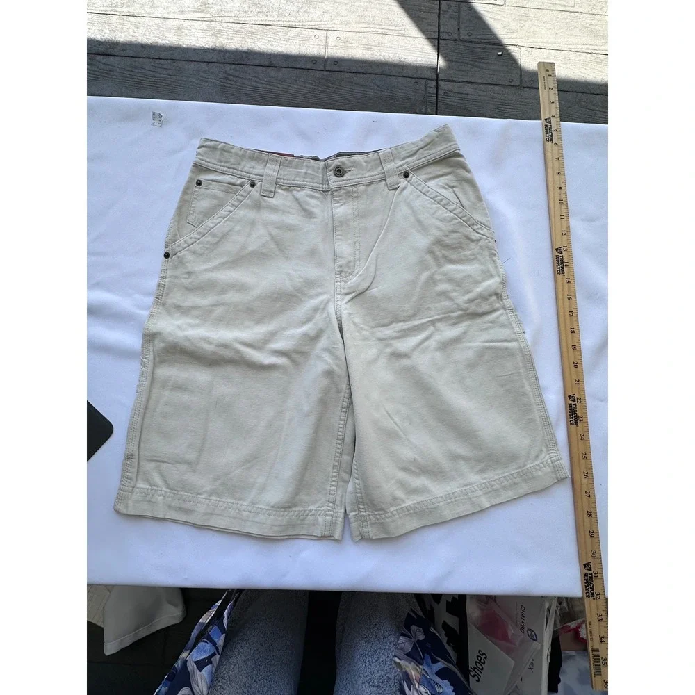 Urban Pipeline Carpenter Shorts Boys 18 Khaki Tan‎ NEW Adjustable Waist Utility